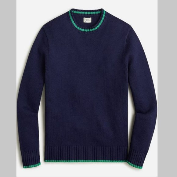 J. Crew Other - J. Crew Heritage cotton tipped sweater L